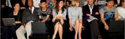 Fashion is on the street: Fashion bloggers seated front row