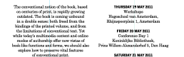 The Unbound Book Conference, May 19-21 The Unbound Book Conference, May 19-21