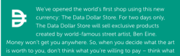 Using Personal Data to buy Art: The Data Dollar Store Using Personal Data to buy Art: The Data Dollar Store