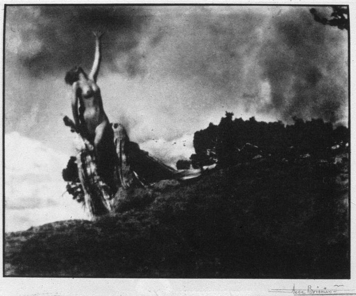 Anne Brigman's Soul of the Blasted Pine.  What distinguishes early amateur photography from that found on Flickr?  