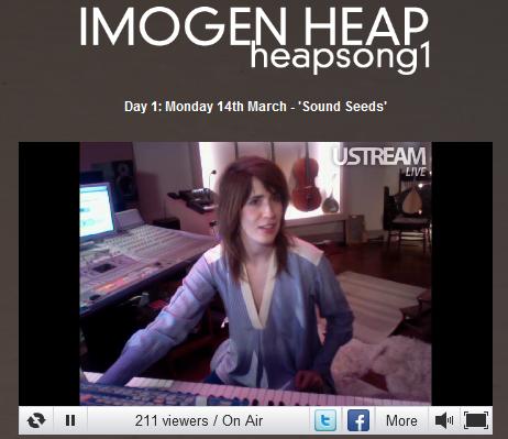 Imogen Heap - heapsong1 on Ustream