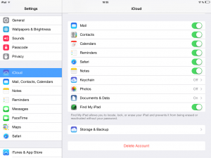 iCloud Settings: don't store your pics online