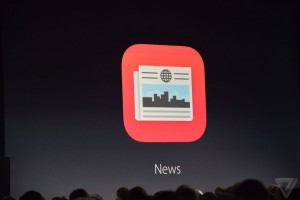 Presentation of Apple News during the Keynote in September 2015